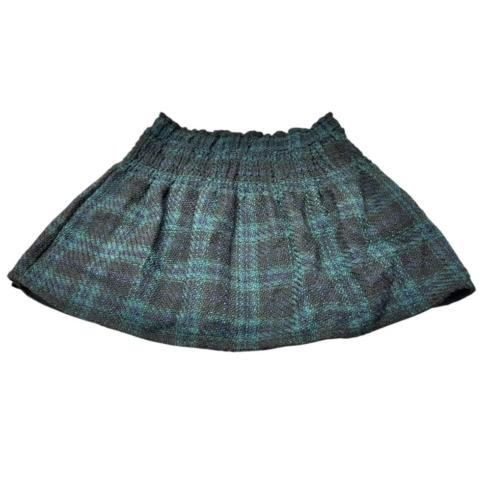 Plaid Blue Skirt